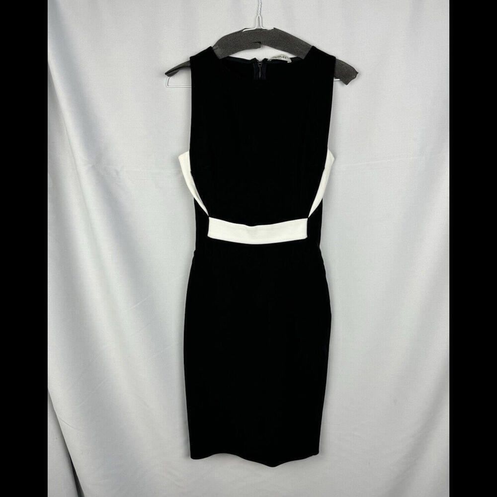 Mugler Sleveless Sheath Dress Black Size FR 38, US 6